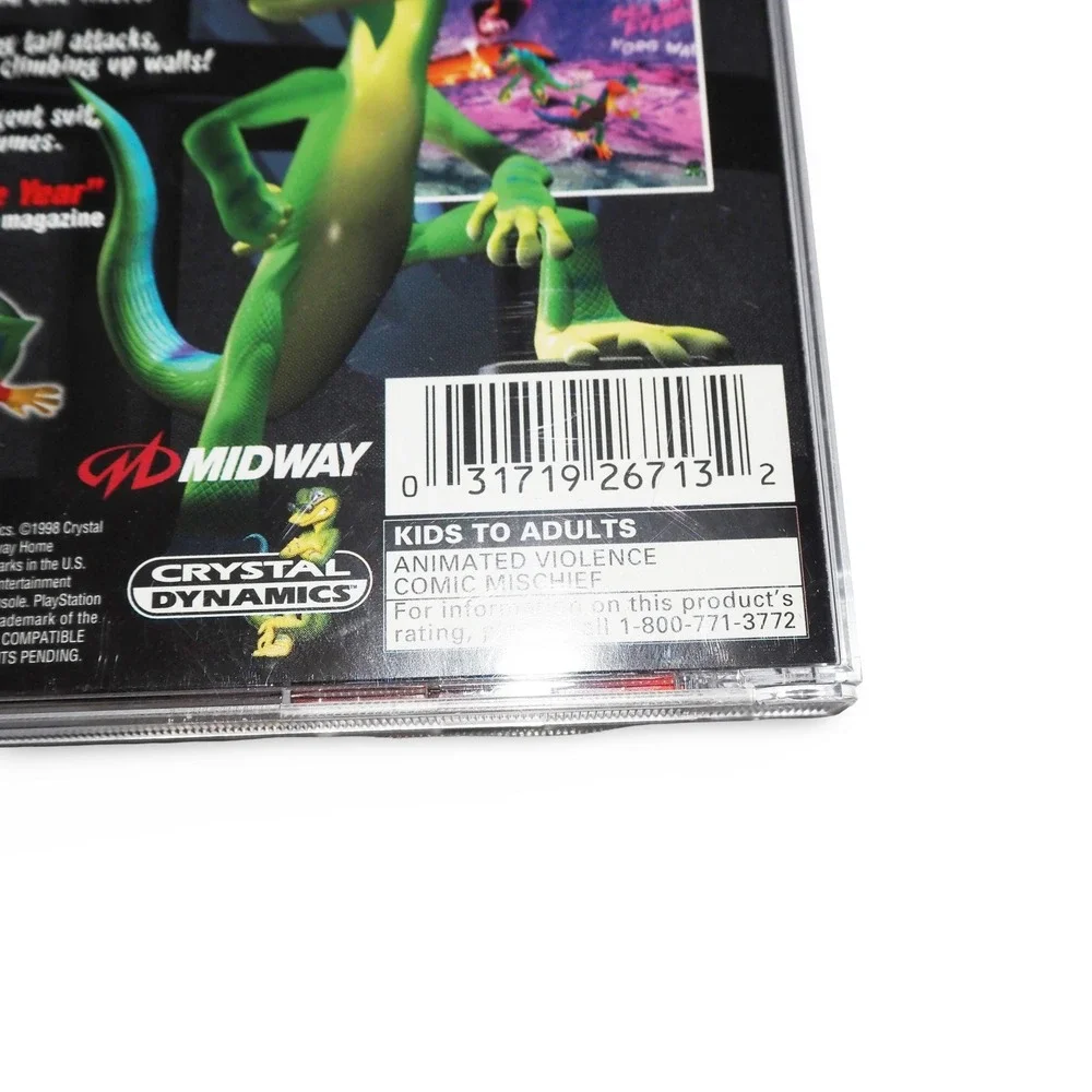 Gex Enter the Gecko Sony PlayStation 1 PS1 CIB SLUS-00598 Midway Retro Game